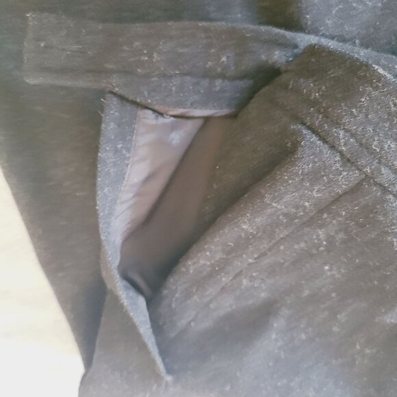 J.G. Hook Black 100% Wool Skirt Size 16 Tweed Midi Length Vintage - Picture 11 of 11